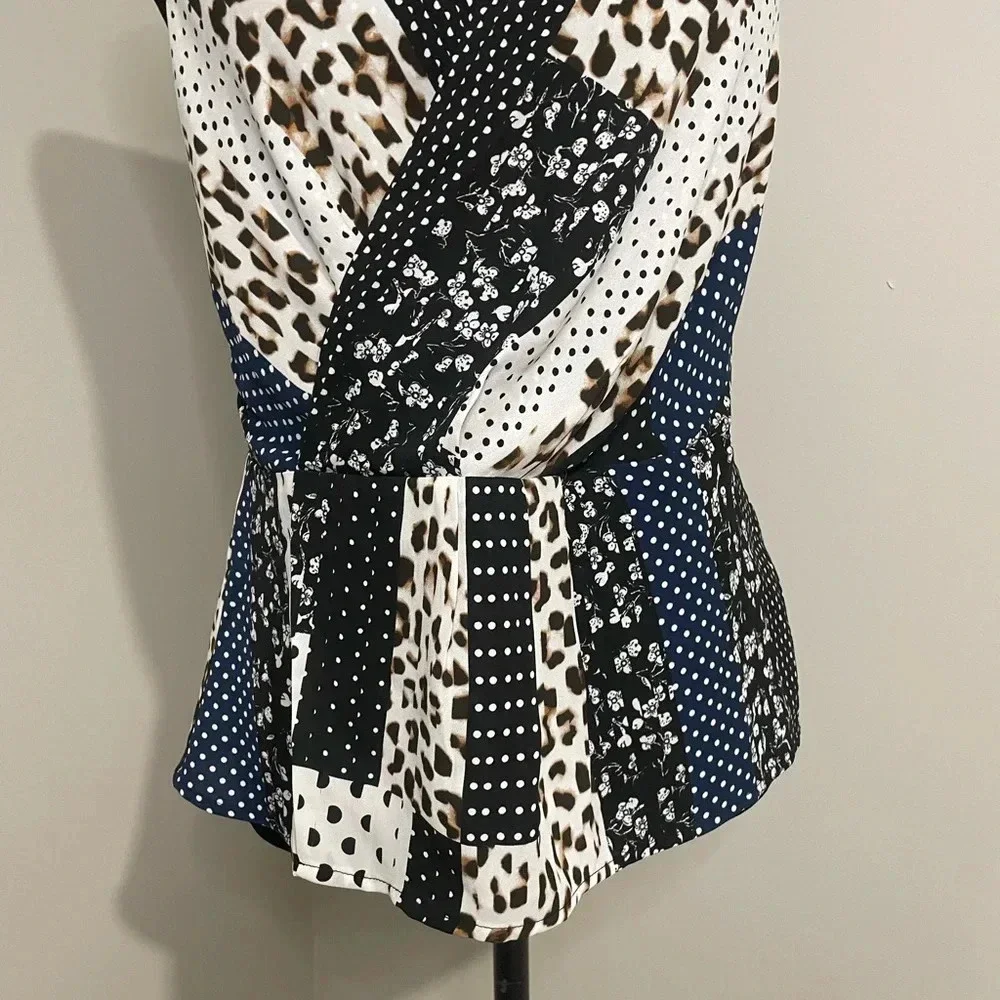 Cabi Crossover Mixed Print Tank Blouse Style‎ 3787